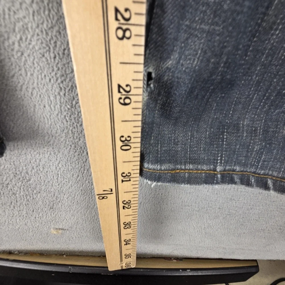 Vintage Levis 504 Jeans Mens 32x32 Blue Engineered Flap Pocket Honeycomb Zip Fly